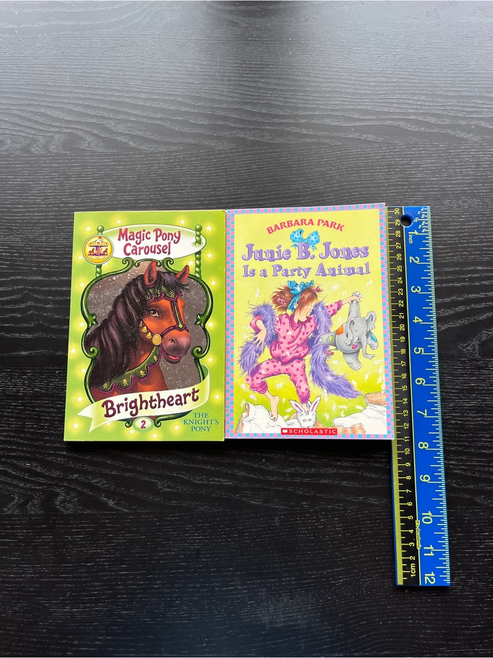 2 Children Books Junie B Jones Party Animal Magic Pony Carousel Brightheart PB - Picture 7 of 16